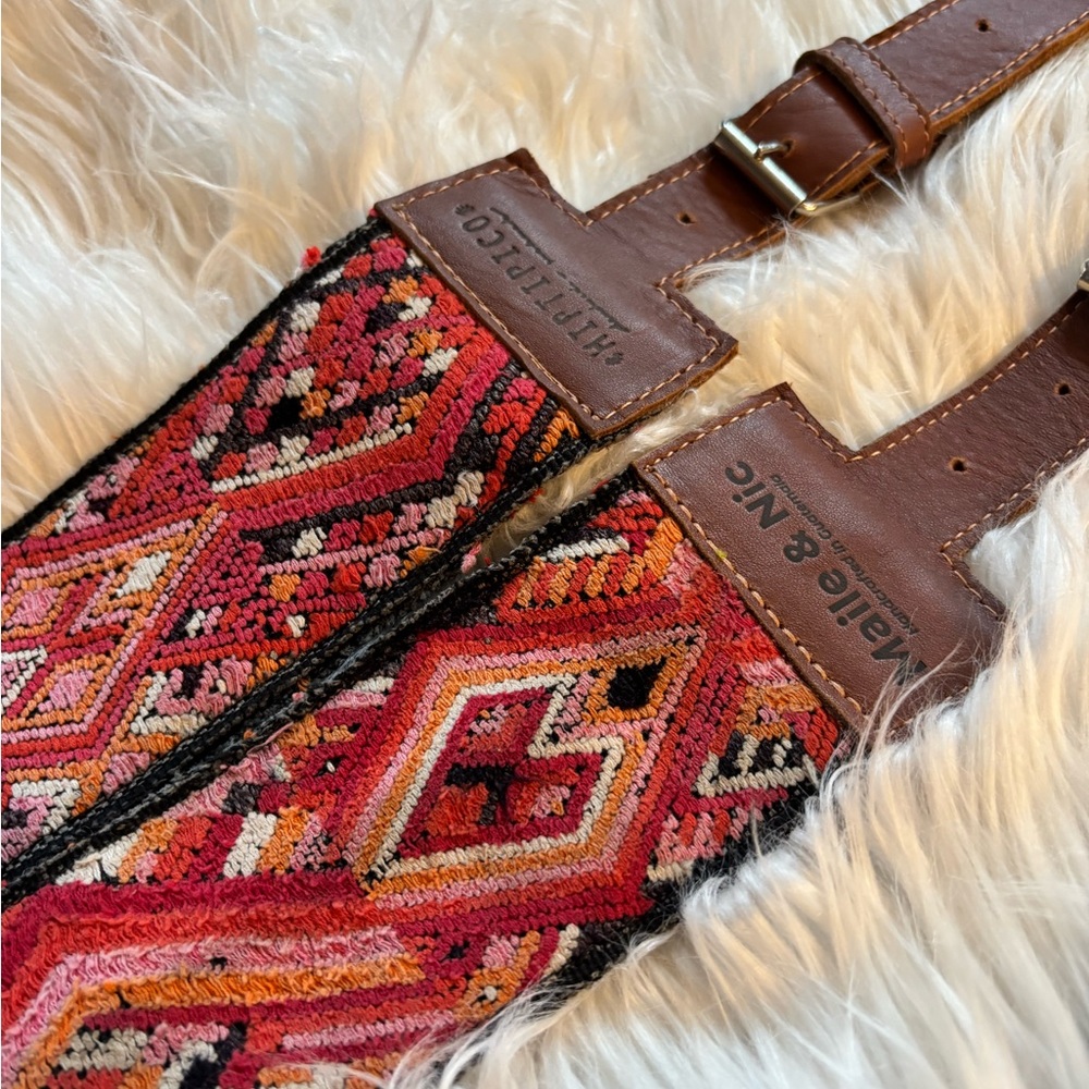 Chic Multicolor Textile Backpack by